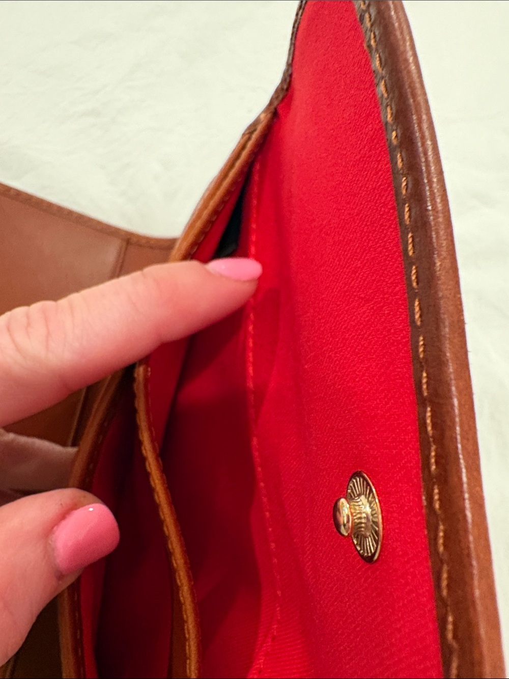 Dooney & Bourke Green Multi Plaid Leather-Trim Wallet - Picture 7 of 8